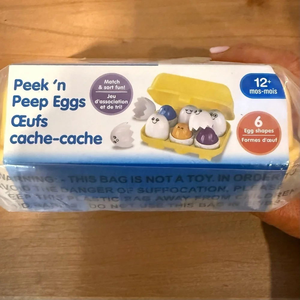 NWT Kidoozie Peek ‘n Peep Eggs sorting toy ages 12+ months